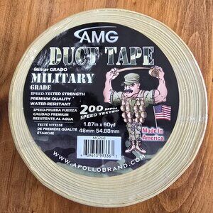AMG Military Grade Duct Tape 200 MPH Speed Tested NEW in Package Cream Color